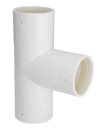 Faluplast 3003054172 T rør med gummitetting 40 mm Innendørsavløp