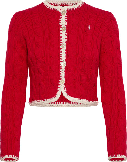 Polo Ralph Lauren 1/4 5 Cotton Sweater Cardigan Red XL Polo Ralph Lauren 1/4 5 Cotton Sweater Cardigan Red XL