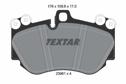 Bremseklosser TEXTAR 2396101 Bremseklosser TEXTAR 2396101