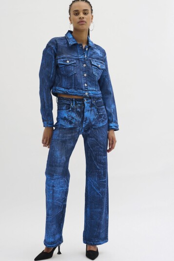 My Essential Wardrobe Aspenmw 153 Short Jacket Blue 34
