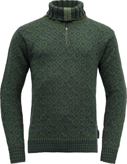 Devold Svalbard Sweater Zip Neck Herre, 421a Forest/Woods, M Devold Svalbard Sweater Zip Neck Herre, 421a Forest/Woods, M