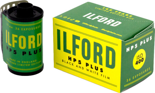 Ilford HP5 Plus 135-36 Sort/hvit negativ film 400 ISO Ilford HP5 Plus 135-36 Sort/hvit negativ film 400 ISO