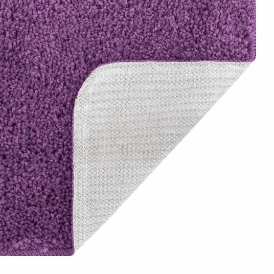 Badematte Rektangulær Lilla 50x80 cm Polypropylen Antiskli