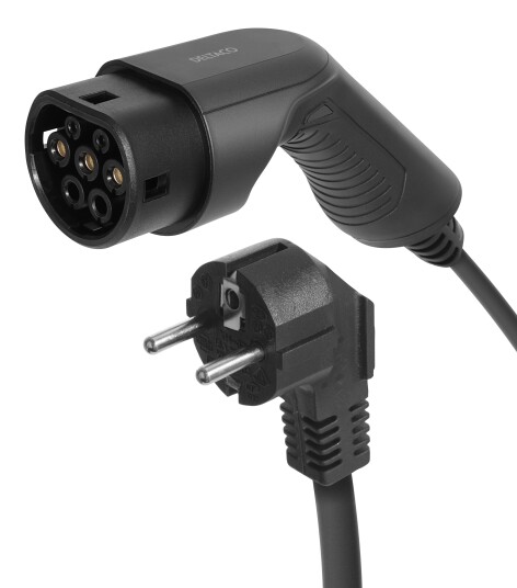 Deltaco e-Charge Mode 2 ladekabel Type 2 Schuko 10A 5,5m Deltaco e-Charge Mode 2 ladekabel Type 2 Schuko 10A 5,5m