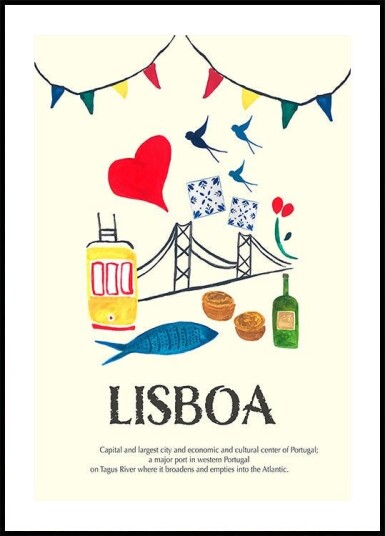 Póster Lisboa Plakat Plakat / 40x50cm Póster Lisboa Plakat Plakat / 40x50cm