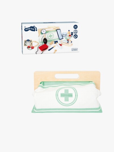 Small Foot - Doctor's Bag with Wooden Doctor Accessories 18 pcs.
