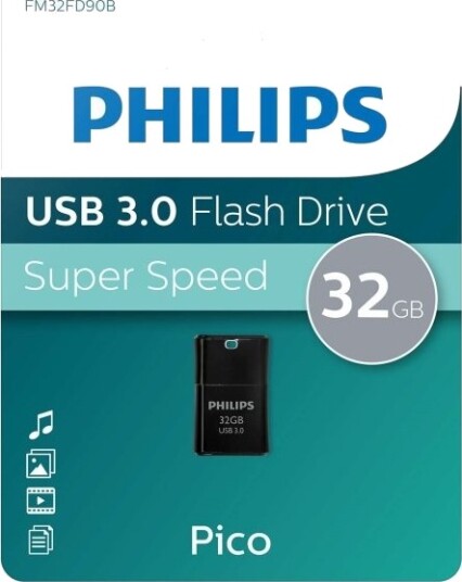 Philips Usb 3.0 32Gb Pico Edition Midnight Black Philips Usb 3.0 32Gb Pico Edition Midnight Black