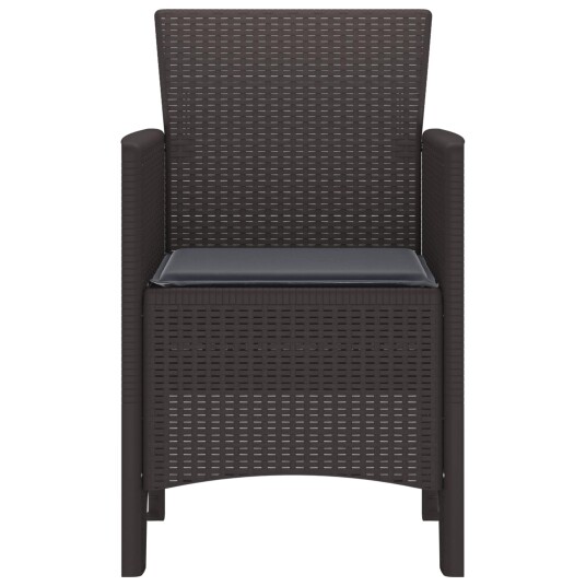 Hagemøbler med Puter 2 stk Brun Poly Rattan Hagemøbler med Puter 2 stk Brun Poly Rattan