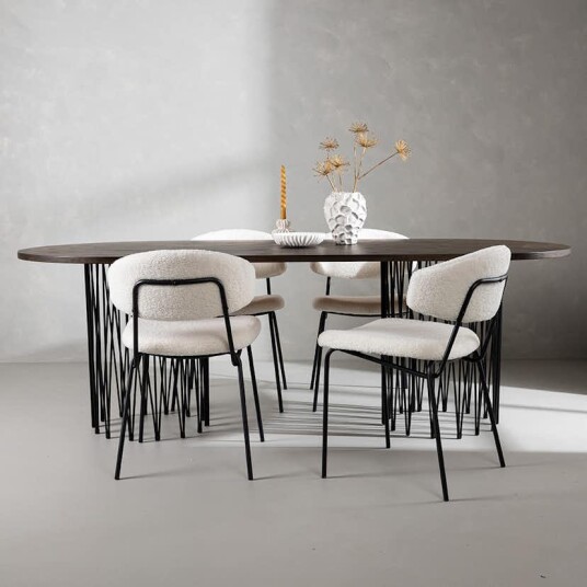 Furniture/Fashion Spisegruppe furniture/fashion Stone med 4 Chico Stoler GR23037