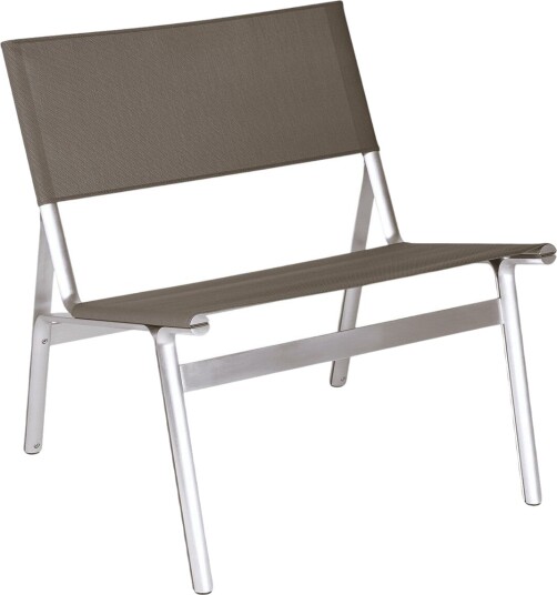 Union Easy Loungestol Aluminum/Taupe Mesh