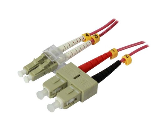 Synergy Fiberkabel Duplex LC/SC OM4 5m