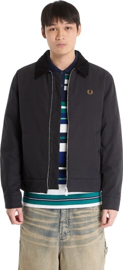 Fred Perry Cotton Caban Jacket Black L
