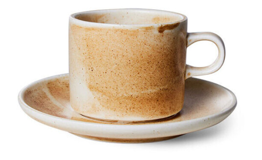 HK Living Home chef kopp med fat 22 cl Rustic cream-brown HK Living Home chef kopp med fat 22 cl Rustic cream-brown