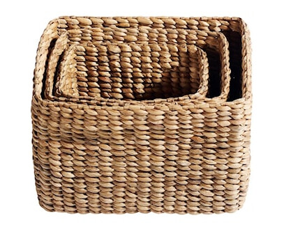 Kurv Keep it all 3 st Natur Vattenhyacinth 40x28x30 cm