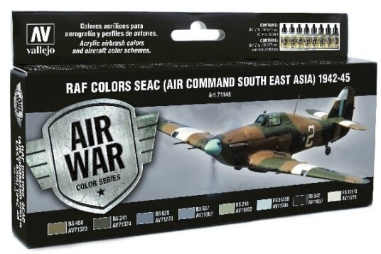 Vallejo Model Air RAF Colors SEAC (Air Command South East Asia) 1942-45