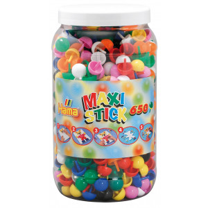 Hama Maxi Stick 9791 Bøtte med 9 Ass. farger  650 stk