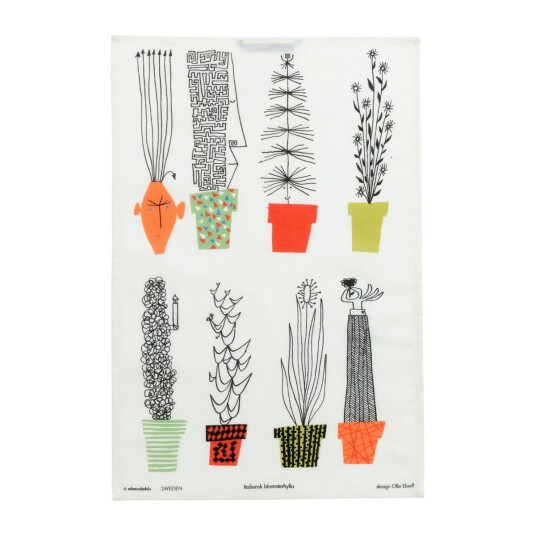 Almedahls Italiensk blomsterhylle kjøkkenhåndkle 47x70 cm Multi