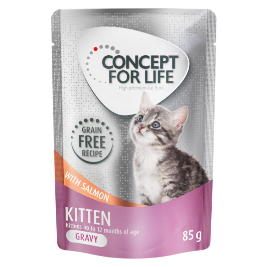Concept For Life Kitten Laks Uten Korn – I Saus 24 X 85 G