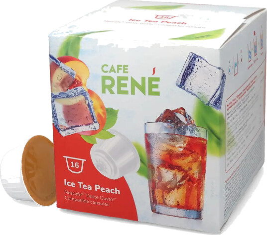 Café René | Fersken iste 16 kapsler til Dolce Gusto