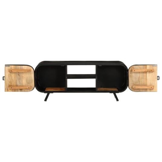 vidaXL TV-benk 110x30x45 cm grovt mangotre