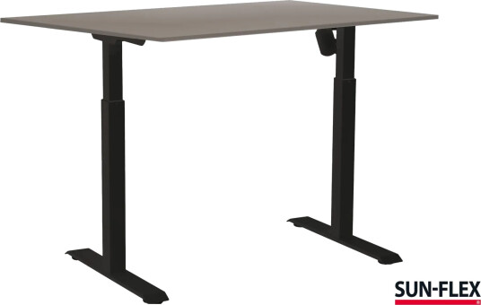 Sun Flex Easydesk Adapt L Skrivebord Traffic Black/Greylaminate 140*80 Cm Sun Flex Easydesk Adapt L Skrivebord Traffic Black/Greylaminate 140*80 Cm