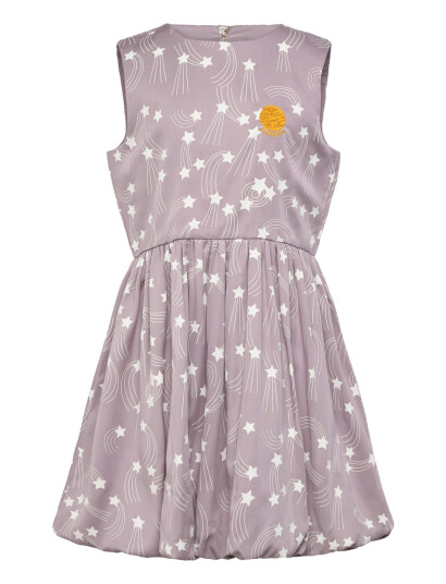 Mini Rodini Starfall Aop Woven Dress Purple 116/122