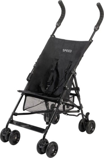 Babytrold Speed Paraplyklapvogn 4 kg Lett stål Punkterfrie hjul 5-punktssele Sort Babytrold Speed Paraplyklapvogn 4 kg Lett stål Punkterfrie hjul 5-punktssele Sort