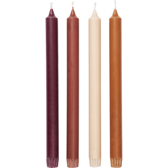 Ferm Living Pure Stearinlys 30 cm 4 pk Roseate Blend