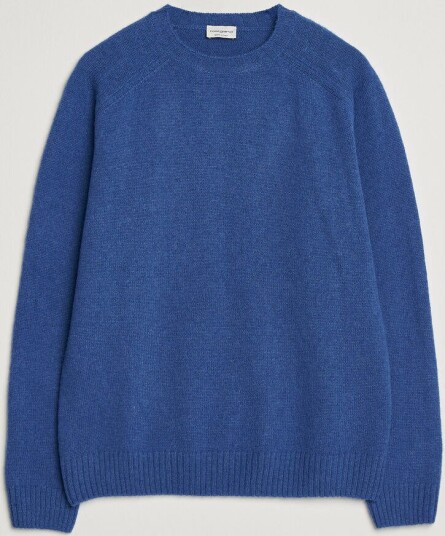 Morgano Brushed Wool Crewneck High Blue