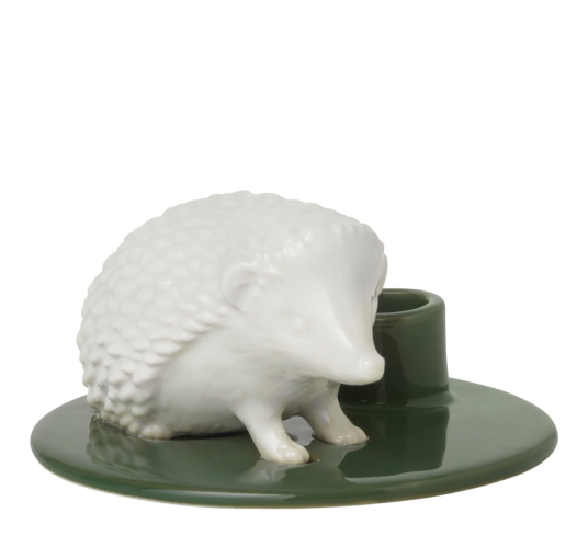 Dottir Sweet Stories lysestake piggsvin h4 cm mosegrønn Dottir Sweet Stories lysestake piggsvin h4 cm mosegrønn