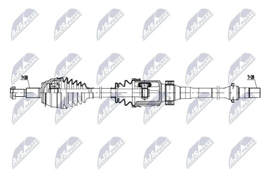 Nty Drivaksel NTY NPW MZ 102