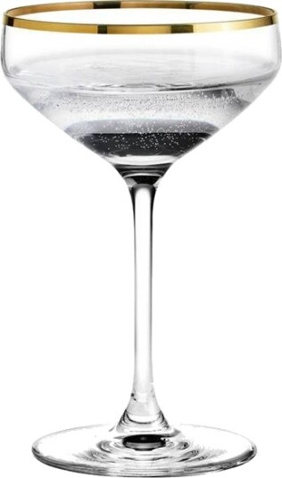 Holmegaard  Perfection champagneskål 29 cl m/gull kant
