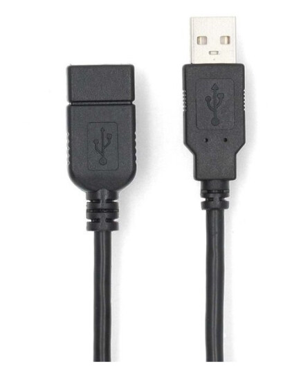 Nedis USB-kabel | USB 2.0 | USB-A Han | USB-A Hun | 480 Mbps | Nikkel belagt | 2.00 m | Rund | PVC | Sort | Boks Nedis USB-kabel | USB 2.0 | USB-A Han | USB-A Hun | 480 Mbps | Nikkel belagt | 2.00 m | Rund | PVC | Sort | Boks