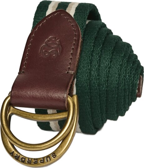 Superdry Heritage Stripe Webbing Belt - Green - ONE SIZE