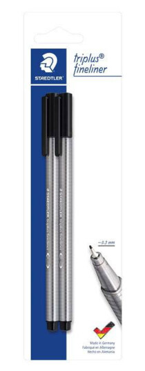 Staedtler Triplus Fineliner tusjer 0.3 tupp 2 stk