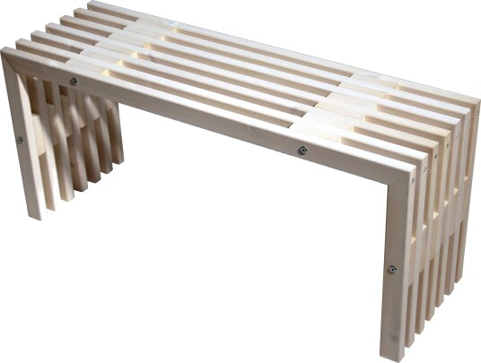 Hillerstorp D-bench benk Oljet furu 100 cm Hvit