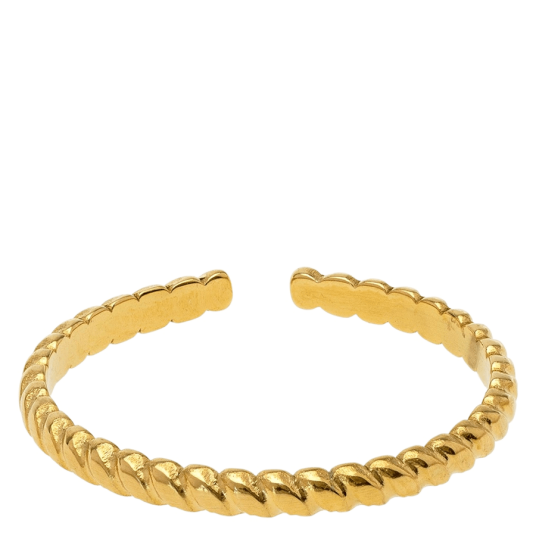 Timi Of Sweden Elna Structure Ring Stainless Steel Gold Timi Of Sweden Elna Structure Ring Stainless Steel Gold