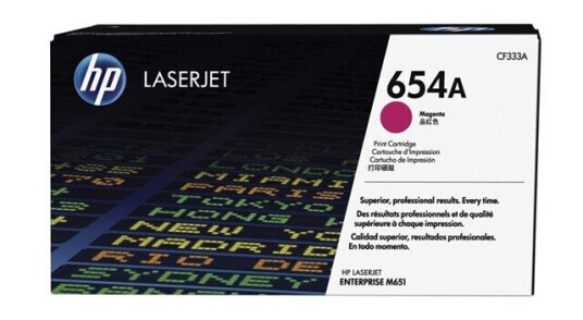 HP 654A / CF333A - Magenta Toner - Laser toner Rød HP 654A / CF333A - Magenta Toner - Laser toner Rød