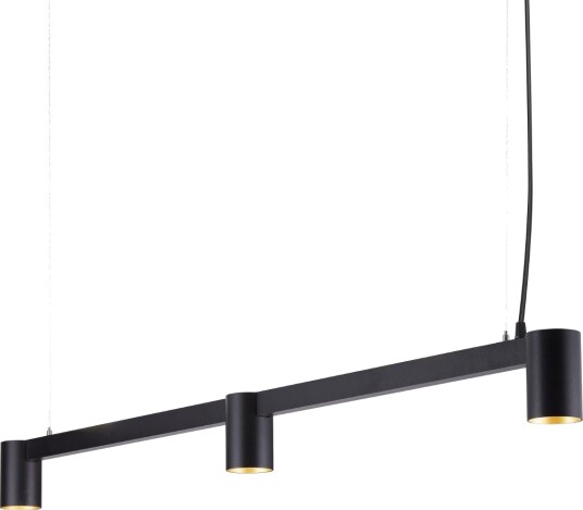 Oz K3 Pendelskinne  90 Cm  Sort RAL9005 / Gull