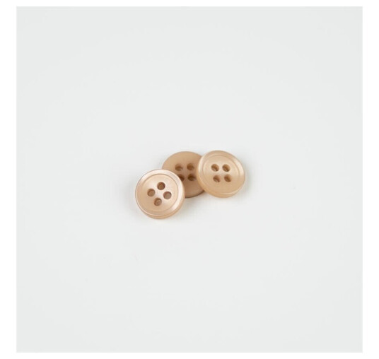 Skjorteknapp Beige, 11 mm