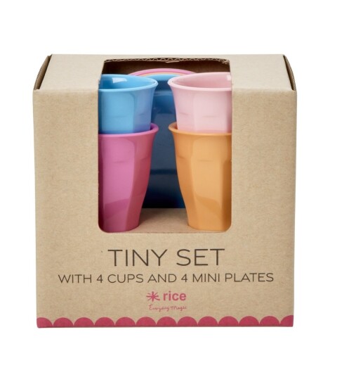 Rice Melamine Mini Set 8 pcs in Giftbox Multicolored Rice Melamine Mini Set 8 pcs in Giftbox Multicolored