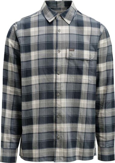 Lundhags Men's Järpen Plaid Flannel Shirt Dark Sky Blue Dk Sky Blue L Lundhags Men's Järpen Plaid Flannel Shirt Dark Sky Blue Dk Sky Blue L