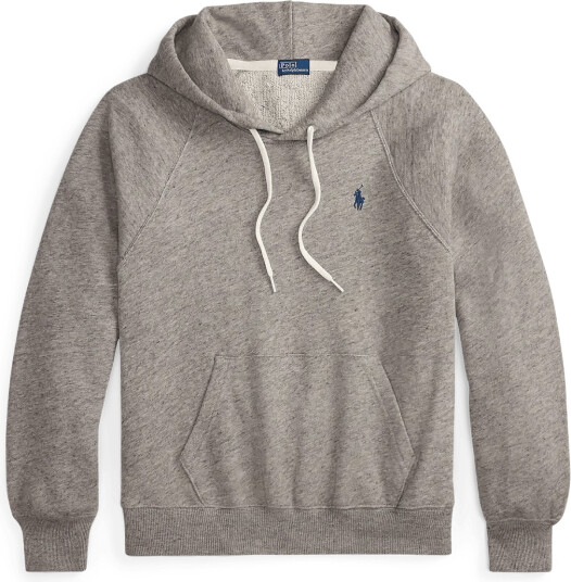 Polo Ralph Lauren Shrunken Fit Lightweight Fleece Hoodie Grey XS