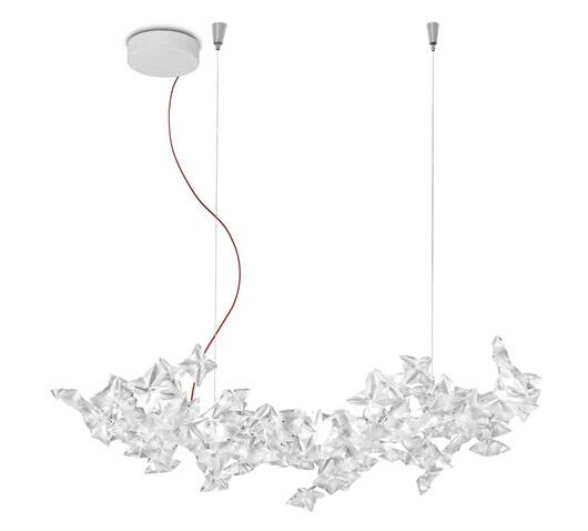 SLAMP Hanami Taklampe Stor Transparent/ Rød Tråd SLAMP Hanami Taklampe Stor Transparent/ Rød Tråd