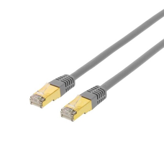 Deltaco Cat7 7m Nettverkskabel med RJ-45 Halogenfri Grå