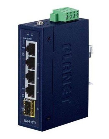 PLANET Switch IGS-510TF (4X 1GB BASE-T 1X 1GB SFP (4711605284448)