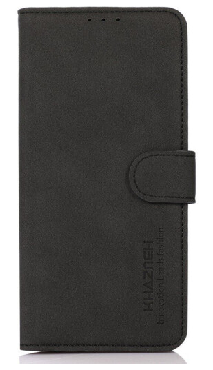INCOVER Samsung Galaxy S23 KHAZNEH Retro Kunstskinn Flipdeksel med Lommebok - Svart