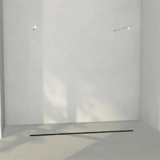 INR Iconic Nordic Rooms Dusjvegg ARC 43 Frame Måltilpasset Svart Matt / Bronse Glass