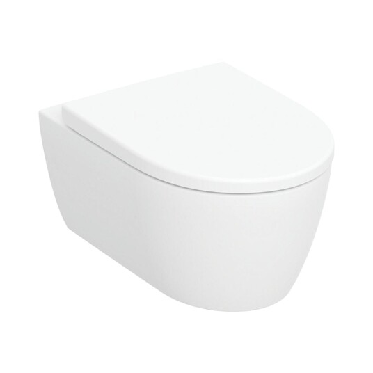 Geberit Icon Rimfree Vegghengt Toalett Hvit Keratect