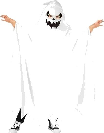 Halloween Spøkelseskostyme til Barn M 120-130 cm